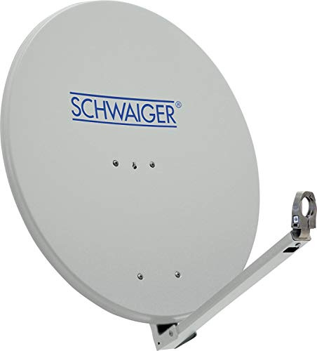 Schwaiger SPI710.0 Aluminium Offset Parabol-Atenne (75 cm) weiß