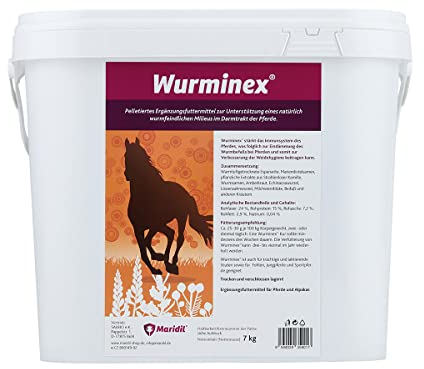 Salbio WURMINEX 7 kg - Ergnzungsfuttermittel fr Pferde - Darmgesundheit & Immununtersttzung - Geschmacklos - 7 kg