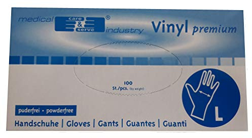 Senso – Vinilo Sin Polvo Desechables Guantes Tamaño L