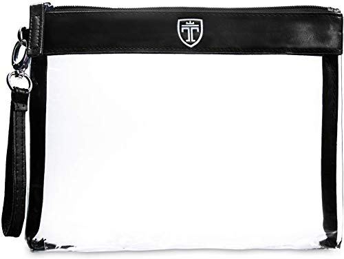 TRAVANDO Kulturbeutel durchsichtig 1l Kosmetiktasche Kulturtasche transparent Flüssigkeiten Reiseset Handgepäck Flugzeug Flug Reise Set Handgepäck Beutel Zipper Reisebeutel Tasche Zip Waschtasche