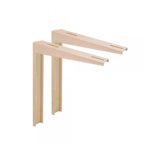 MUNDOCLIMA Juego Soporte Invertido 500 mm - Aire Acondicionado - Soporte - Ventilador Eléctrico - Pintado Crema - Fácil de Instalar
