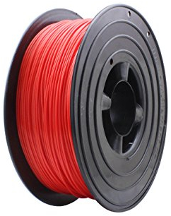 3D Filament 1kg B-Ware Filament Rolle in verschiedenen Farben Rot Gold Silber Grün Blau Braun Lila Violett Beige Transparent Gelb Orange Schwarz Weiß (Rot (B-Ware))