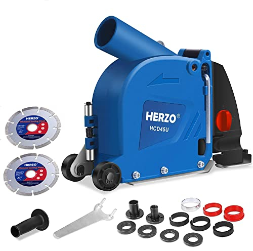 HERZO Cuffia Aspirazione Smerigliatrici per Smerigliatrice Angolare 125mm