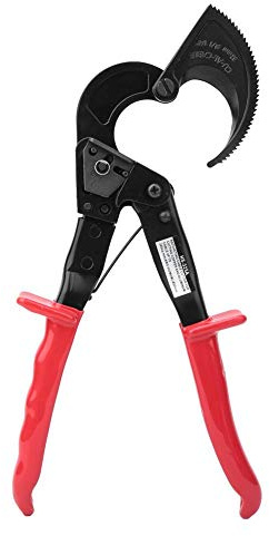 Ratchet Cable Cutter, HS-325A Ratchet Cable Cutter Insulated HCS Copper Aluminum Cutting Tool 240mm² (HS-325A)