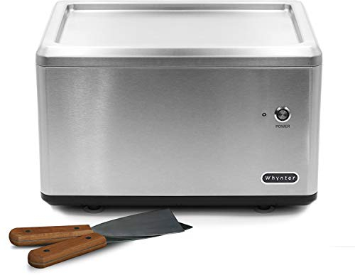 Whynter ICR-300SS - Máquina de helado enrollada de acero inoxidable de 0.5 cuartos de galón con compresor