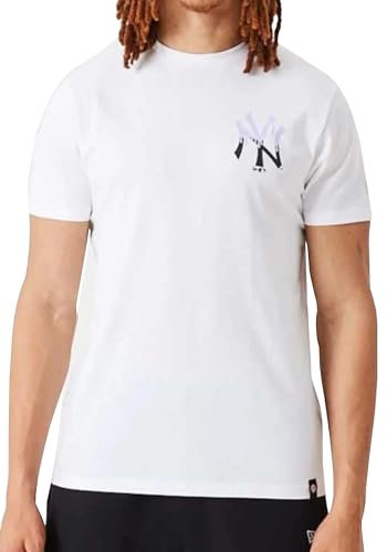 New Era cap T-Shirt York Yankees MLB Drip Logo Weiß, S, Weiß, 54