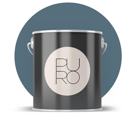 Livingwalls PURO Premium Wandfarbe c3012 - Malerfarbe mit sehr hoher Deckkraft - matte hochwertige Innenfarbe in Blau, Grün - 1l