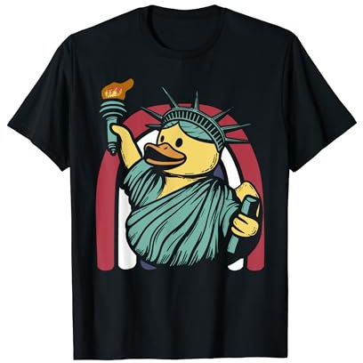 Statue of Liberty Rubber Duck New York Duckling T-Shirt