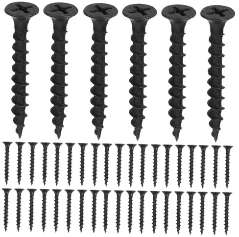 iplusmile 100st Trockenbauschrauben Wandstahlschrauben Kleines Wandschrauben-sortimentsset Wand-metallschrauben Blechschrauben Kohlenstoffstahl Selbstschneidend Schnellbauschrauben
