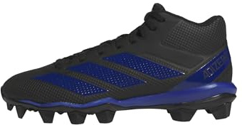 Adidas Men's Adizero Impact.2 Molded American Football, Black/Team Royal Blue/Black, 11