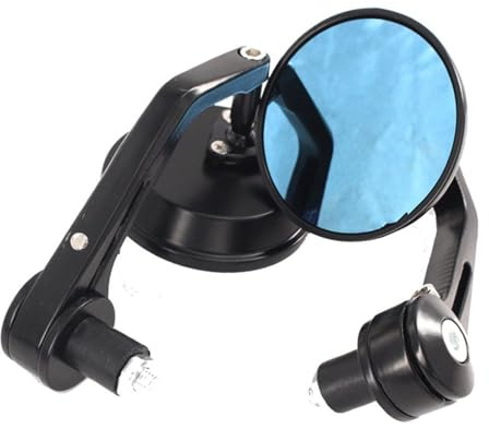 Specchietto Per Vespa GT GTS GTV 60 125 200 250 300 300ie - Retrovisore Moto Con Maniglia In Alluminio, Bar End Specchietti Laterali, Accessori (Colore: Nero)