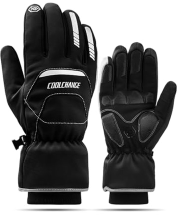 yoofun Winterhandschuhe, -30°F 3M Thinsulate Skihandschuhe Wasserdicht Warme Touchscreen Handschuhe,Winddicht Fahrradhandschuhe Herren Damen, Asian L = European M