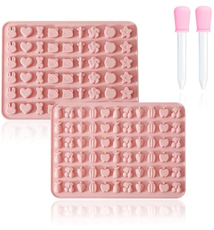 2 Pièces Moule Bonbon Silicone Moule Gommeux Silicone Antiadhésif, Facile À Démouler, Pour Faire Des Oursons Gommeux, Des Bonbons, Du Chocolat, De La Glace, De La Gelée, Des Glaçons, Etc.