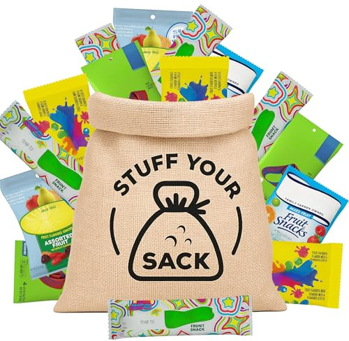 Fruit Snacks Variety Pack – 40 Count Assortment of Chewy, Fruity Treats for Kids and Adults – Lunchbox, Classroom, and Travel-Friendly Snack Packs by Stuff Your Sack