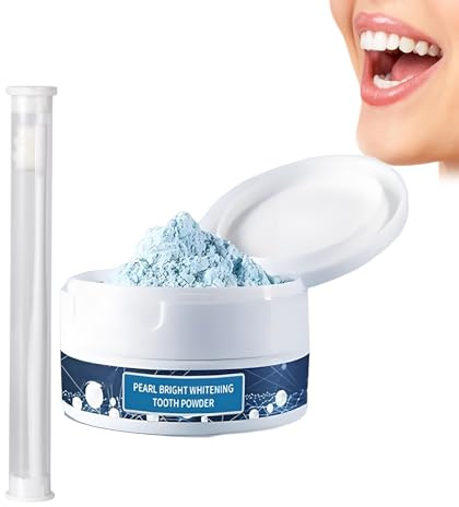 Eazerom 12 Polvere Sbiancante per Denti, Polvere per il Restauro dei Denti,Smacchiatore Sicuro Per Gengive E Smalto Denti Naturalmente,Sbiancamento dei Denti Con rimozione Delle Macchie Profonde