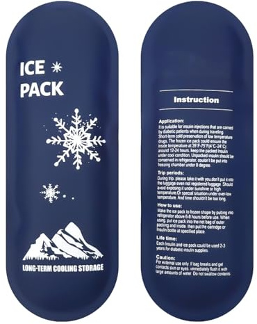 Generisch Gel-Eisbeutel Für Verletzungen, Eisbeutel Für Das Knie, Eisbeutel Zur Kühlung, Reise-Eisbeutel, Medikamenten-Kühlbeutel Für Den Alltag, Reisen, 2er-Pack