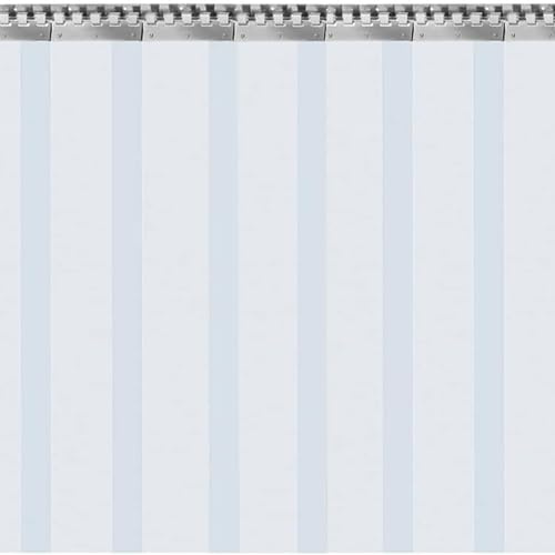 AGLZWY PVC Lamellenvorhang Streifenvorhang, 90 x 200 cm, Standard, transparent, wasserdicht Industrievorhang Vorhang für Kühlhäuser, Lagerhallen und Supermarkt