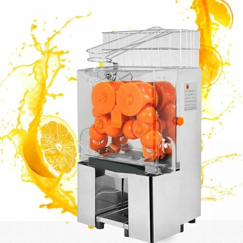 XSDAJSD Exprimidor de Naranjas Comercial, centrífugo de Acero Inoxidable, para cafeterías y restaurantes.