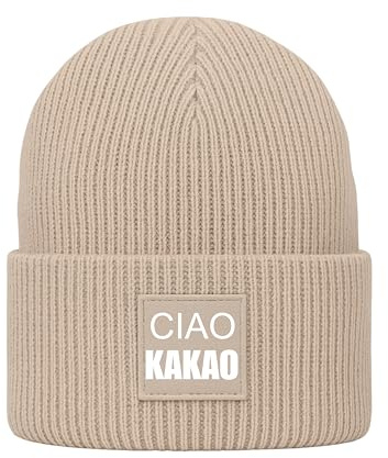 Lounis Kindermütze Ciao Kakao - warme Kinder Strickmütze - weiche Wintermütze für Kinder - Beanie