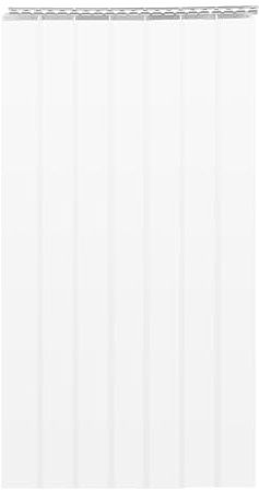Cortina de tiras de PVC de 7 piezas | Láminas de cortina de puerta transparentes de 2 m x 18 cm | 2 mm de grosor | Protección contra insectos y polvo | Flexiblemente recortable | Para almacenes