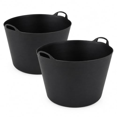 65L Heavy Duty Flexi Tub – Flexible Plastic Garden Trug Bucket with Strong Handles | Multi-Purpose Storage Tub for Gardening, Builders, DIY, Animal Feed, Waste, Laundry & Household Use (2)