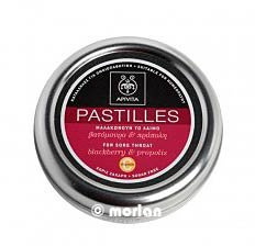 Apivita - Pastillas para el dolor de garganta con mora & propóleo