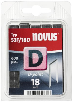 Novus Flachdrahtklammern D 53F/18D mm, 600 STK.