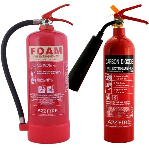Fire Extinguisher Multibuy - 2kg CO2 Fire Extinguisher & 6 Litre Foam Fire Extinguisher