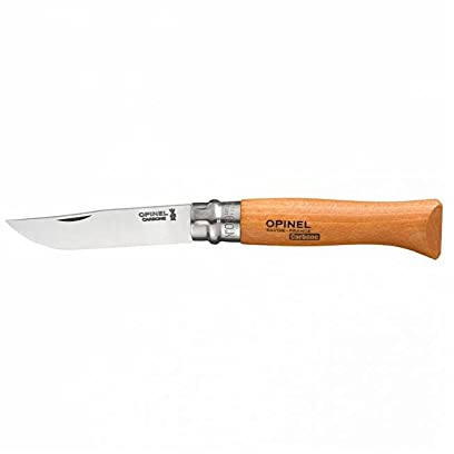 Opinel Messer 'Tradition Carbon (7-8) – Nr. 7 – Länge Klinge 8 cm