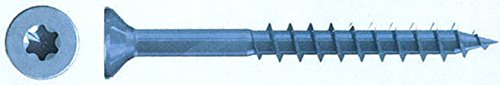 Spanplattenschrauben Reisser Q200 Vi-Port Torx 5,0 x 80 Teilgewinde Senkkopf blau verzinkt TX 25 VE 200 Stück