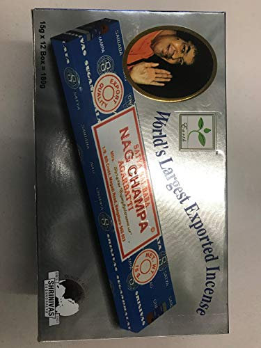 Satya Nag Champa Agarbatti Bastoncini Incenso, Legno, Multicolore, 22 x 13 x 8 cm