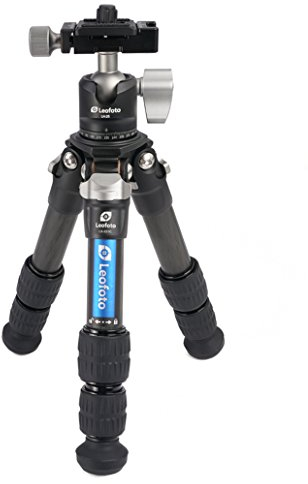 LEOFOTO Ranger LS-223C+LH-25 Carbon Dreibein Mini Reisestativ für Systemkamera, Kompaktkamera, DSLR mit Kugelkopf inkl Schnellwechselplatte Arca-Swiss