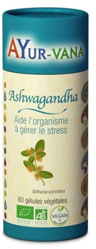 Ashwagandha Bio 60 gélules Stress Ayur-Vana