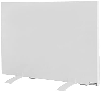 Calefacción por infrarrojos para escritorio, 40 x 65 cm, con soporte, ideal para la oficina en casa, oficina, lugar de trabajo móvil, controlable mediante la aplicación Tuya Smart