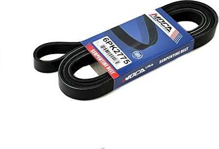WINBEST EPDM Serpentine Belt 6PK2775 Compatible with Chevrolet, for Saturn, for Pontiac, for Kia - Impala, Malibu, G6, Aura, Borrego, Monte Carlo 3.0 3.5 3.9L