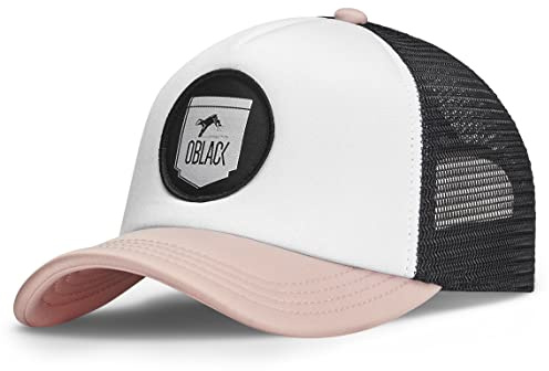 Oblack Trucker rosa Cap Herren Classic Cloud Pink Basecap Herren Kappe Herren mit Schwarz Mütze für Damen Snapback Caps Männer Hut - Baseball Cap