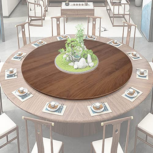 Plateau De Service Rotative Pour Table À Manger, 70/80/90cm Lazy Susan Plateau Tournante Rond, Table Tournante En Bois, Plateau Pivotant À Rotation, Roulement Silencieux ( Color : D , Size : 60cm-24in