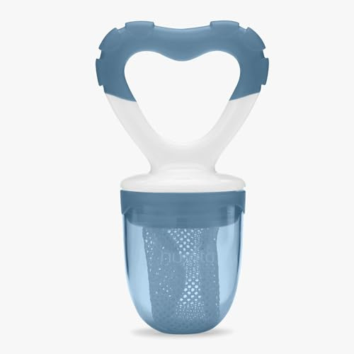 Nuvita 1417 - Mangiafrutta E Massaggiagengive 2 In 1 - Flavorillo - Blue