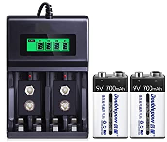 Batería de Litio de 9v Juego de batería Recargable Multifuncional 5 No.7 Cargador Universal 6f22 Batería de Litio de Nueve voltios