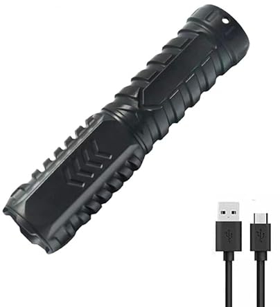 PEKJDS Torcia elettrica forte delle forze speciali, mini multifunzionale super forte torcia LED,distanza massima di irradiazione 1500M per escursionismo campeggio all'aperto [Classe energetica A+++]