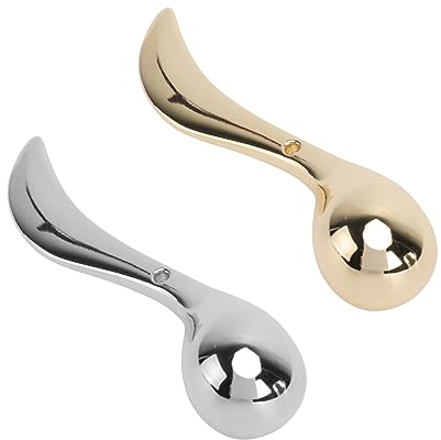 Didiseaon 2pezzi Cucchiaini Mini in Lega Di Per Crema Viso e Occhi Raschietto Cosmetico Compatto Per Applicazione Precisa e Massaggio Faciale Di Spatoline Per Trucco e Skincare
