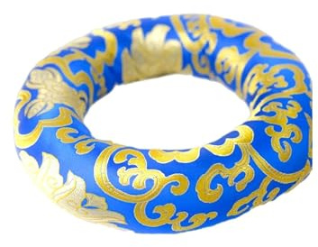 Dharma Guru Cushion Pillow for Tibetan Singing Bowl (Blue, 7 Inch)