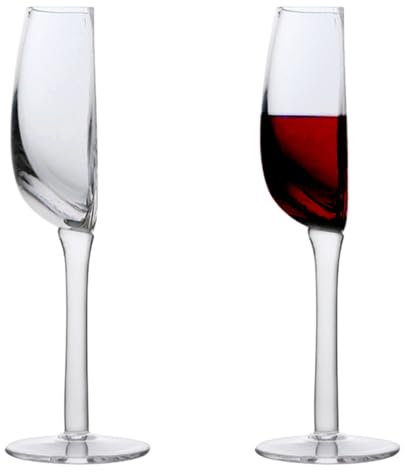 Générique Demi Verre de Vin, Demi Verre À Vin Rouge de 140 ML, Verre À Vin Blanc La Moitié Verres À Vin Amusants, Verres À Vin Transparents À Longue Tige, pour Anniversaire, Mariage, Fête
