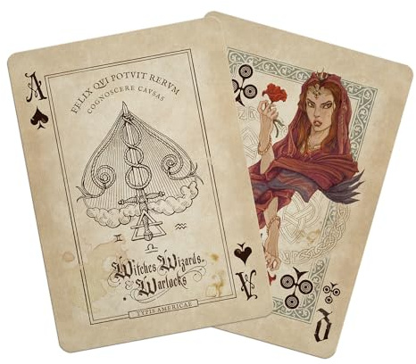 GENT SUPPLY CO. Bicycle Wizards, Witches & Warlocks Playing Cards | Magical Collectible Deck | Premium Quality Cards