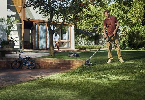 Husqvarna Cordless Grass Trimmer Aspire T28-P4A 2P – Electric Lawn Edger with Trimmer Line & Brush Cutter (incl. 18V 2.5Ah Battery & Charger)