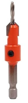Broca avellanadora de vástago hexagonal de acero alto en carbono, cortador de agujeros de Metal y madera, abridor de agujeros for carpintería, broca escalonada, herramientas de perforación durable(2.8