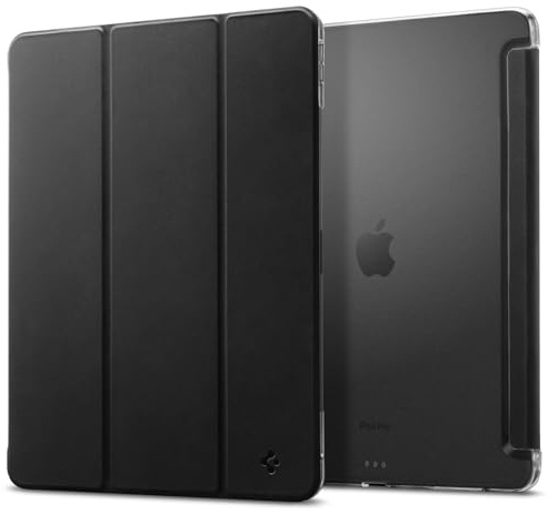 Spigen Liquid Air Folio Fodral Kompatibel med iPad Pro 13 Tum M5 (2025) / M4 (2024) Lätt och Tunt Case med Hårt Skal, Auto-Sömn/Väckningsfunktion Pennvänlig - Svart