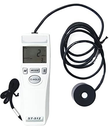 KONGMM Digital Illuminance Light Meter, Illuminance Meter, Portable UV Radiation UV Meter Illuminance Meter Spectral Range 220~275 UVC for Plants LED Lights Indoor Outdoor Light Tester