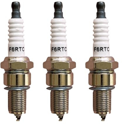 3 Stück F6rtc Zündkerze Rasenmäher,Spark Plug Zündkerzen Kleine Motoren Traktor Ersetzen Zündmodul,Longlife Autoteile Auto Parts Ersatzteilen,für NGK BPR6ES(7822/6634/995) WR6DC RN9YC MTD 951-10292