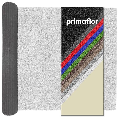 Primaflor Kunstrasen Color Wave B1 | Weiß | 200x100 cm | 8 mm | B1 schwer entflammbar | wasserdurchlässig | UV-beständig | Rasenteppich für innen und außen | Outdoor Bodenbelag